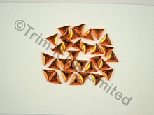 Triangle 13mm Acrylic Stones - Tangerine