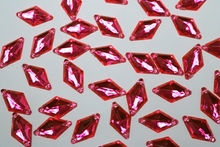 Diamond 18x11mm Acrylic Stones - Pink Tropicana