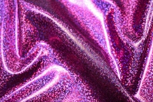 Lazer Hologram Shine Lycra - Fuchsia Pink