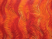 Jupiter Hologram Lycra - Flamenco red/Flo.orange/Daffodil