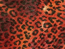 Leopard Stretch Net - Brick Red/Red