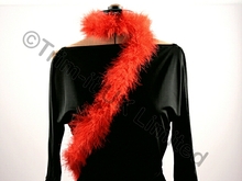 Marabou Feather Trim(Boa=Approx.2 metre piece) - Flamenco Red