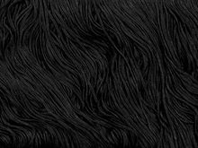 Stretch Top Rayon (tactel)Fringe 10cm - Black