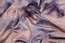 Tie Dye Lycra - grape/Dusky Pink