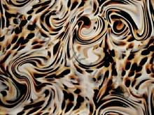 Zoo Swirl Smooth Stretch Velvet - Black/White/Gold