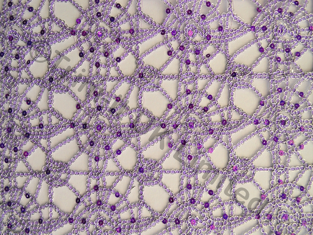 Sequin Crochet  Non Stretch Lace  was �12 now - Violet