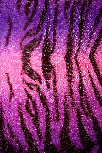 Bengal Tiger Lycra - Purple/Magenta/Neon Candy