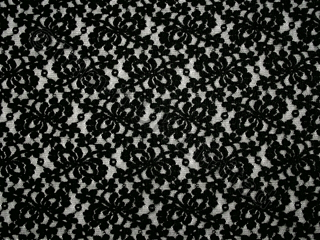 Clover Leaf Stretch Lace SALE WAS �20 - Black