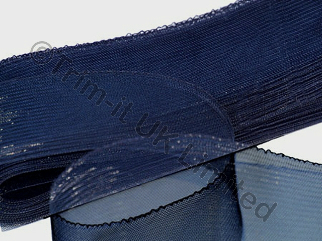 NEW 76mm Crinoline(GB) - Soft Boning(33m piece) - Navy