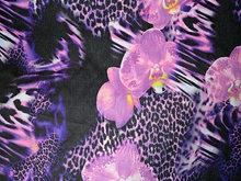 Flower& Leopard Stretch Net WAS £29 NOW - Fuchsia/Purple Rain/Black