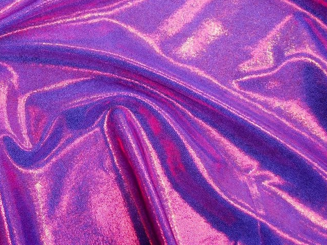 Metallica Lycra Shine - Purple/Metallic Cerise