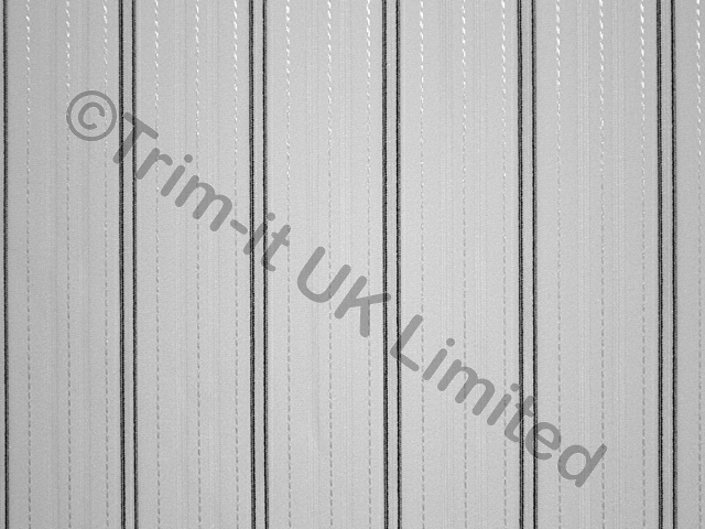 Striped stretch mesh - White/Black