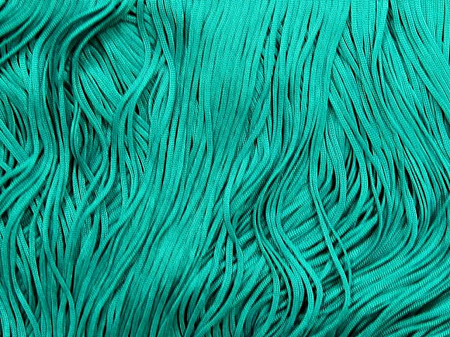 Stretch Top Rayon(Tactel) Fringe 15cm - Jade(Peacock)