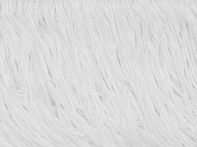  Stretch Top (Polyester) Fringe 30cm - White
