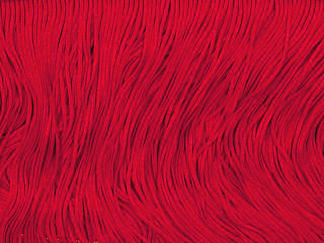 Stretch Top (Polyester) Fringe 30cm (10m Card) - Red