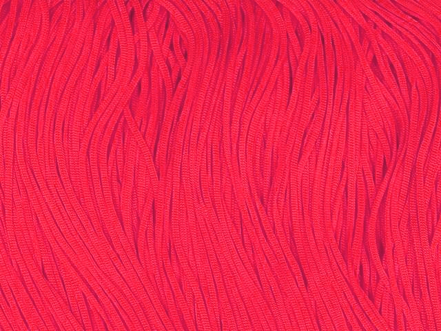 Stretch Top Rayon (Tactel) Fringe 30cm - Neon Red