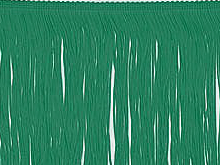Stretch Top Rayon (Tactel) Fringe 30cm - Emerald.