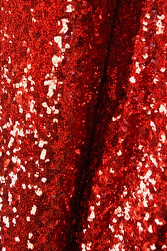Shuffle: Square Sequin On Poly Lycra 2-Way was �40 - Flamenco Red/Red Hologram
