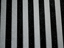 Striped Glitter Stretch Net-20mm wide - Black/White